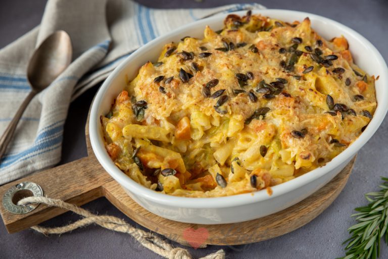 Pasta Gratin Met Pompoen Prei En Kaassaus Keukenliefde