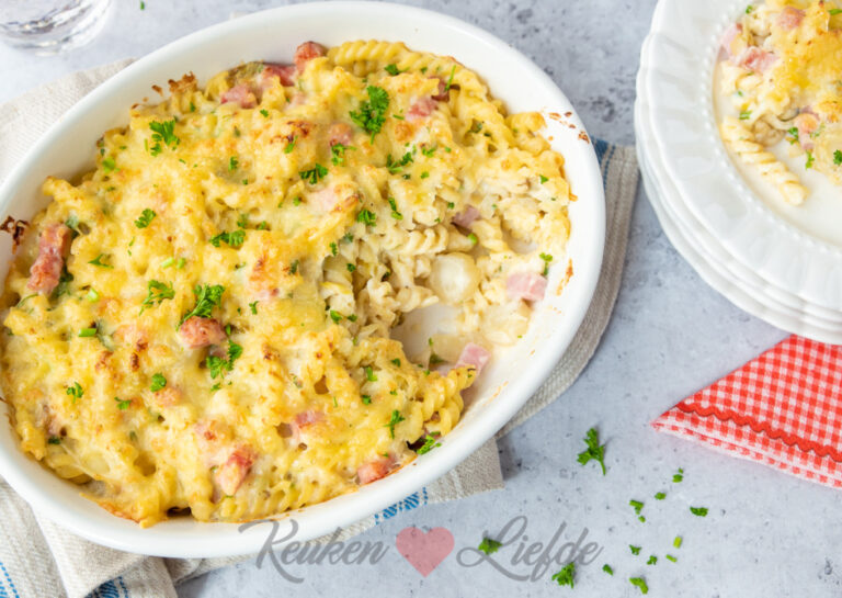 Pasta Gratin Met Witlof Ham En Kaassaus Keukenliefde