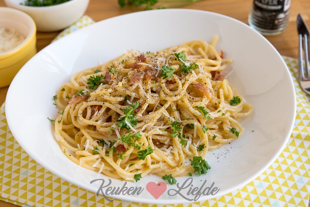 Spaghetti carbonara (kookvideo!)