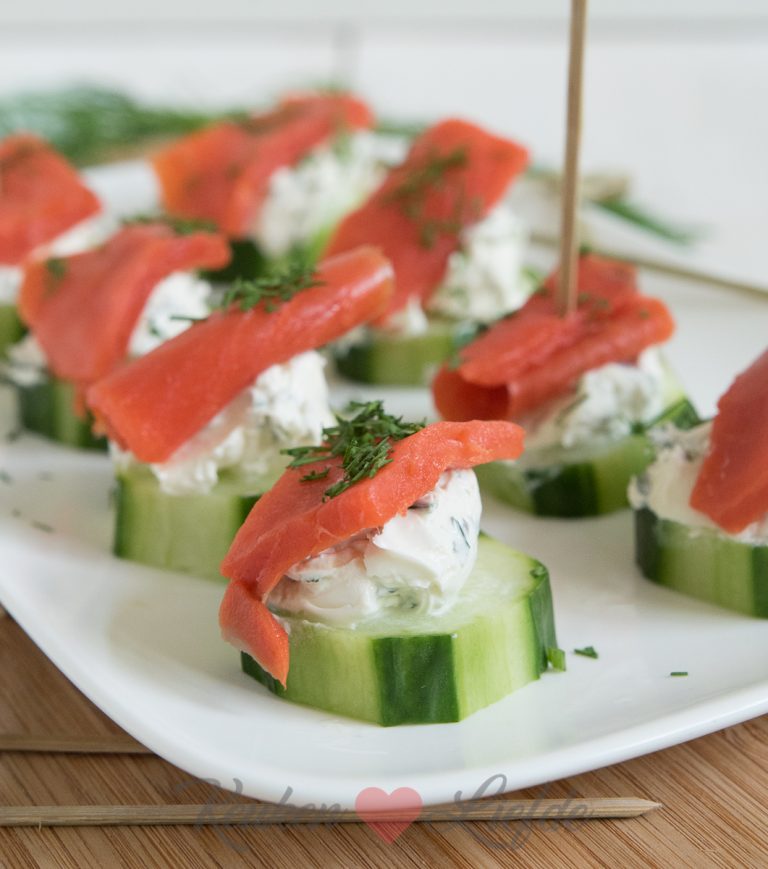 Komkommerhapje Met Zalm En Roomkaas Keukenliefde