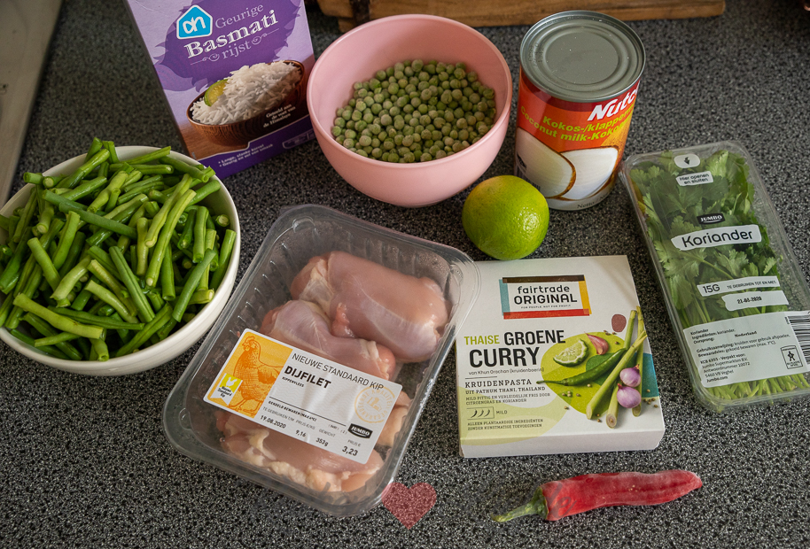 chaos schoorsteen eenheid Groene curry met kip en sperziebonen | Keukenliefde