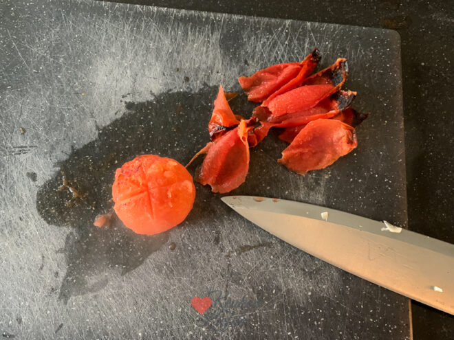 Tomaat-paprikasoep met bladerdeegsterren