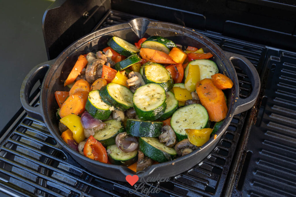 Geroosterde groenten van de barbecue