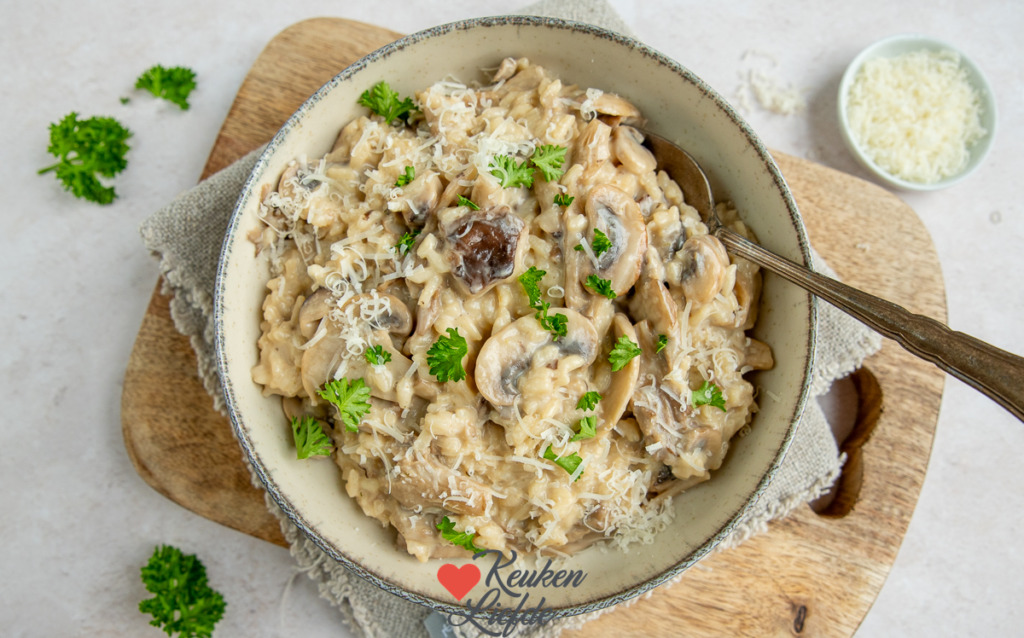 Paddenstoelen risotto