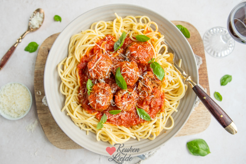 Spaghetti met gehaktballetjes